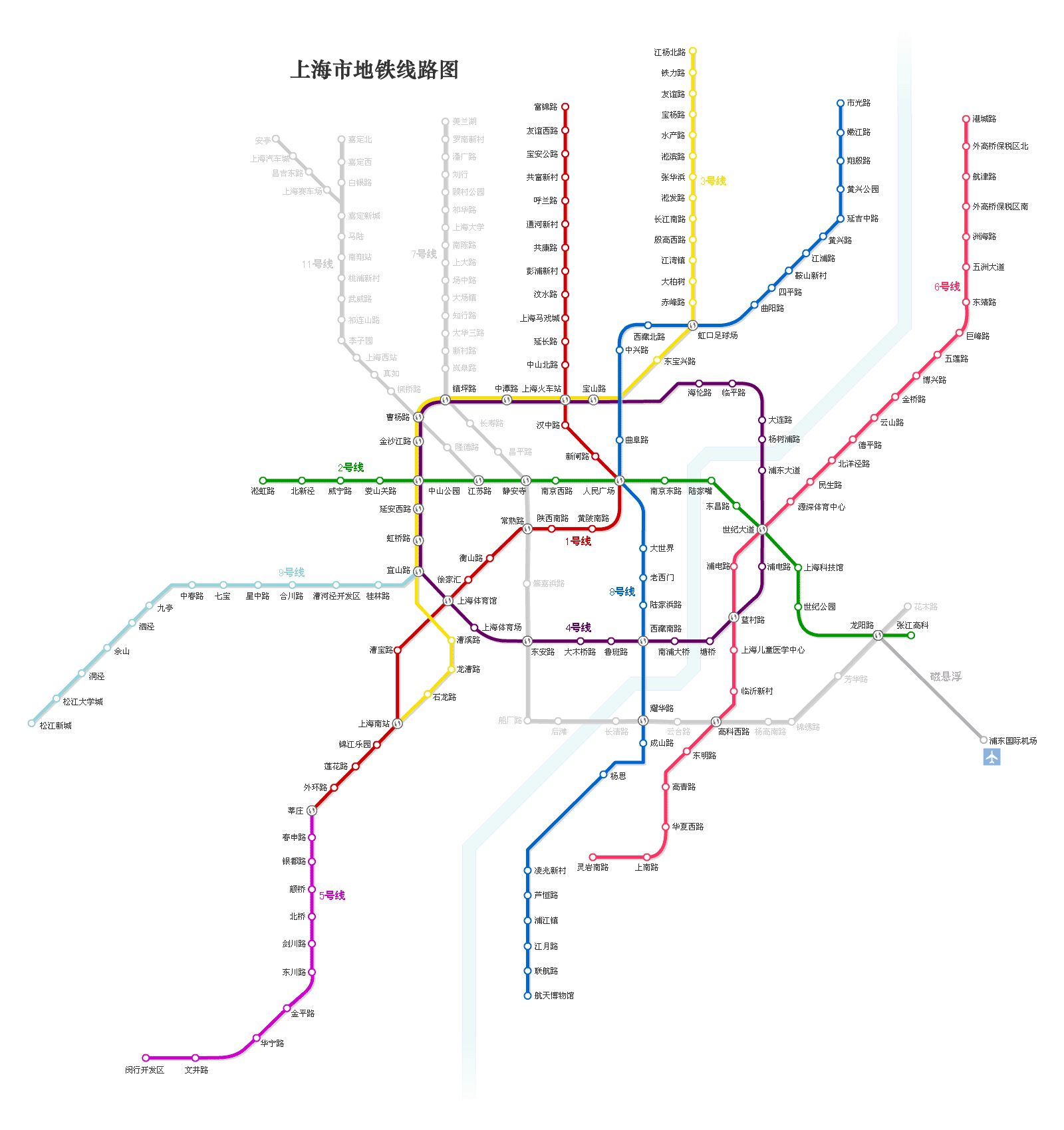 �Ϻ������ͨ��·ͼ